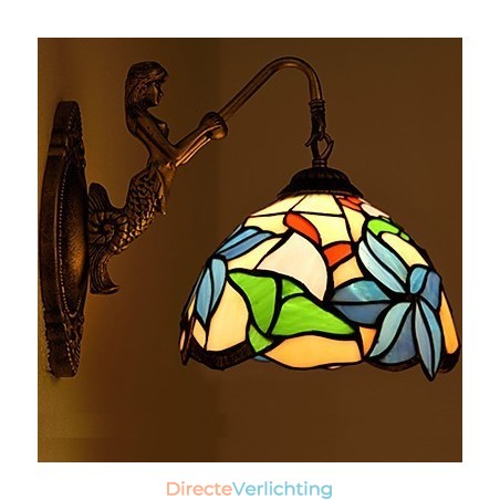 Europees gecontracteerd landelijk creatief smeedijzeren wandlamp glazen lampen Europees gecontracteerd landelijk creatief smeedijzeren wandlamp glazen lampen