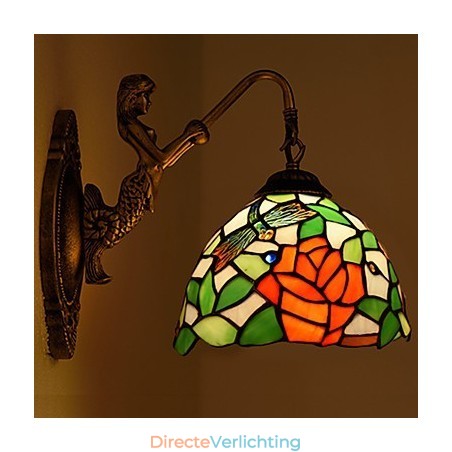 Europees gecontracteerd landelijk creatief smeedijzeren wandlamp glazen lampen Europees gecontracteerd landelijk creatief smeedijzeren wandlamp glazen lampen