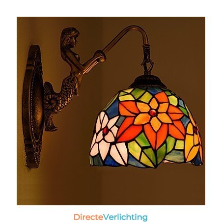 Europees gecontracteerd landelijk creatief smeedijzeren wandlamp glazen lampen Europees gecontracteerd landelijk creatief smeedijzeren wandlamp glazen lampen