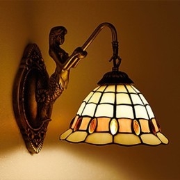 Europees gecontracteerd landelijk creatief smeedijzeren wandlamp glazen lampen
