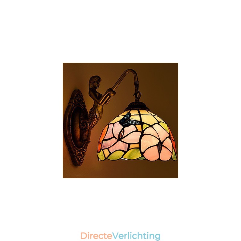 Europees gecontracteerd landelijk creatief smeedijzeren wandlamp glazen lampen