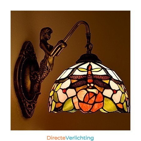 Europees gecontracteerd landelijk creatief smeedijzeren wandlamp glazen lampen Europees gecontracteerd landelijk creatief smeedijzeren wandlamp glazen lampen