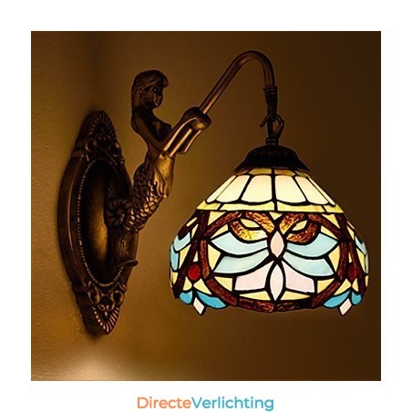 Europees gecontracteerd landelijk creatief smeedijzeren wandlamp glazen lampen Europees gecontracteerd landelijk creatief smeedijzeren wandlamp glazen lampen