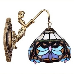 Europees gecontracteerd landelijk creatief smeedijzeren wandlamp glazen lampen
