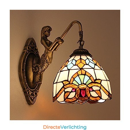 Europees gecontracteerd landelijk creatief smeedijzeren wandlamp glazen lampen Europees gecontracteerd landelijk creatief smeedijzeren wandlamp glazen lampen