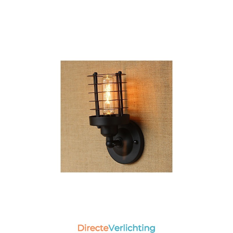 Retro Eenvoudige Elegante Zwarte Nachtkastje Gangpad Trap Balkon Decoratieve Wandlamp