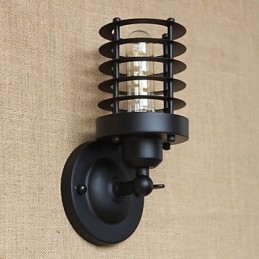 Retro Eenvoudige Elegante Zwarte Nachtkastje Gangpad Trap Balkon Decoratieve Wandlamp