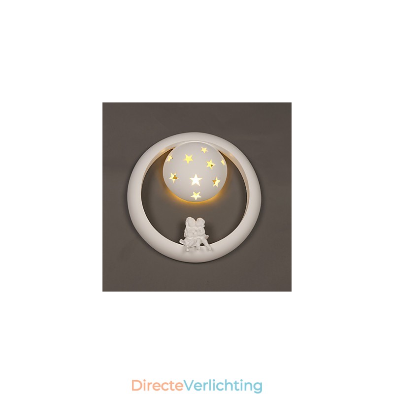 Zoete pastorale gips leuke kinderkamer veranda wandlamp lichten