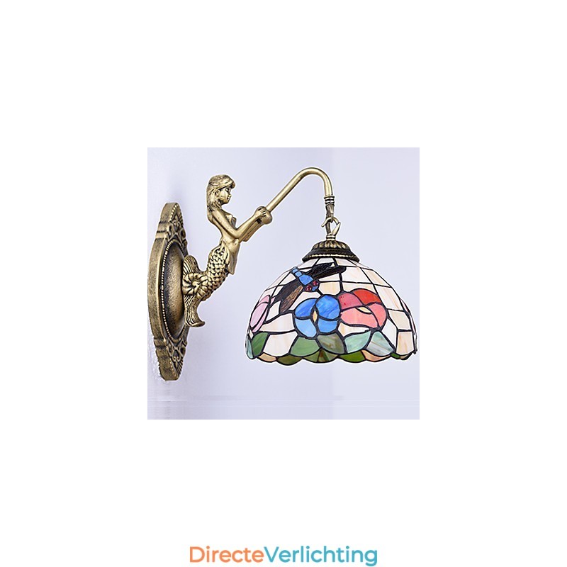 Europees gecontracteerd landelijk creatief smeedijzeren wandlamp glazen lampen