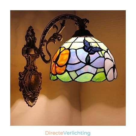 Europees Mediterrane Gecontracteerde Landelijke Creatieve Smeedijzeren Wandlamp Glazen Verlichting Europees Mediterrane Gecontracteerde Landelijke Creatieve Smeedijzeren Wandlamp Glazen Verlichting