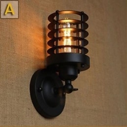 Donkere gangtrap Het balkon van het hoofdeinde van een bed Decoratieve wandlamp