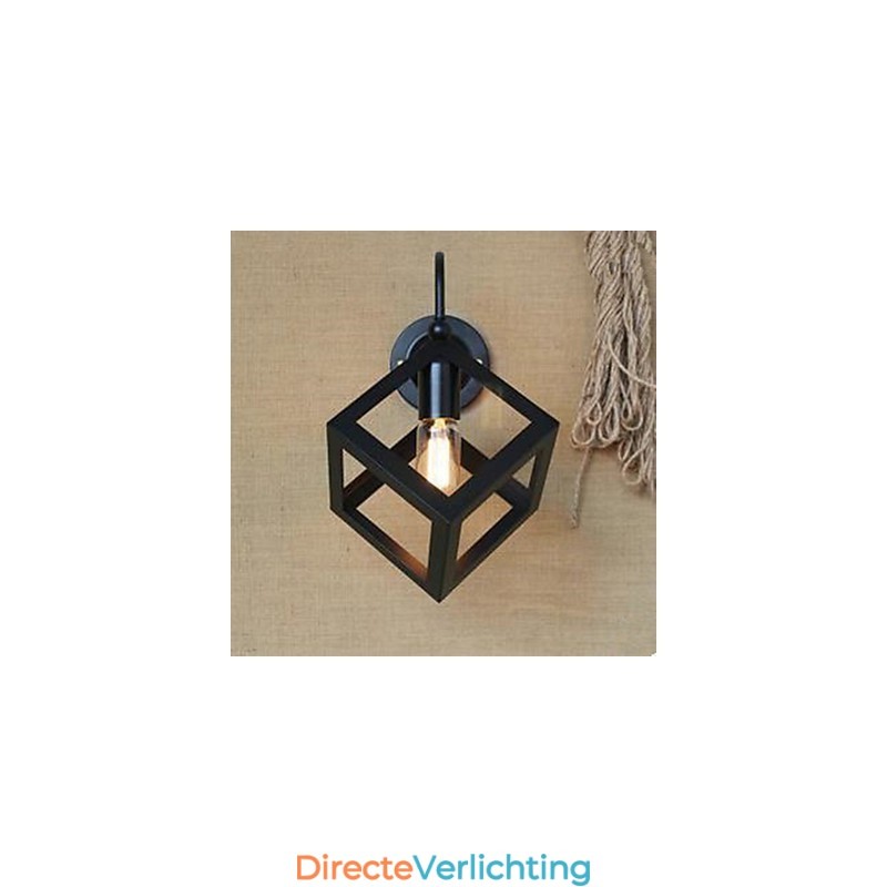 Bar Kledingwinkel Restaurant Trap Xuan Industrieel Vierkant Raam Versiert Wandlamp