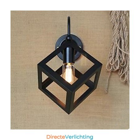 Bar Kledingwinkel Restaurant Trap Xuan Industrieel Vierkant Raam Versiert Wandlamp