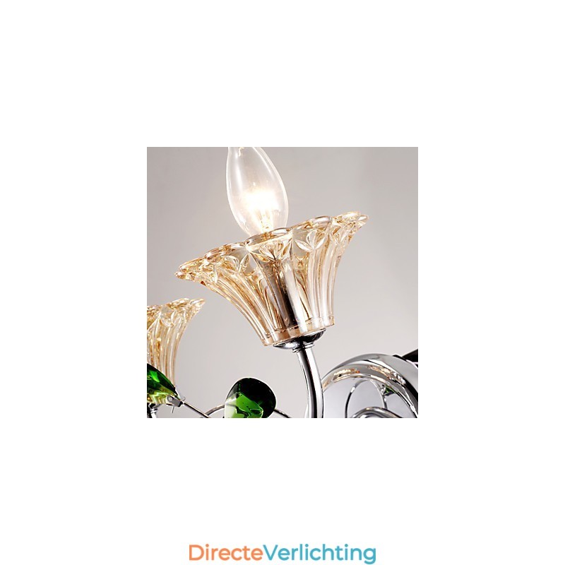 Wandlampen Badkamerverlichting Kaars Wandlampen Kristal Modern Hedendaags Metaal