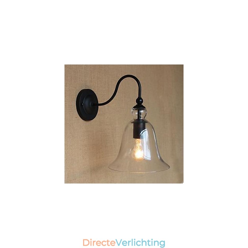 Gecontracteerde zitkamer glazen gang versiert wandlamp