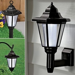 Zonne-energie buiten tuinpad tuinbeveiliging wandlamp landschapslamp