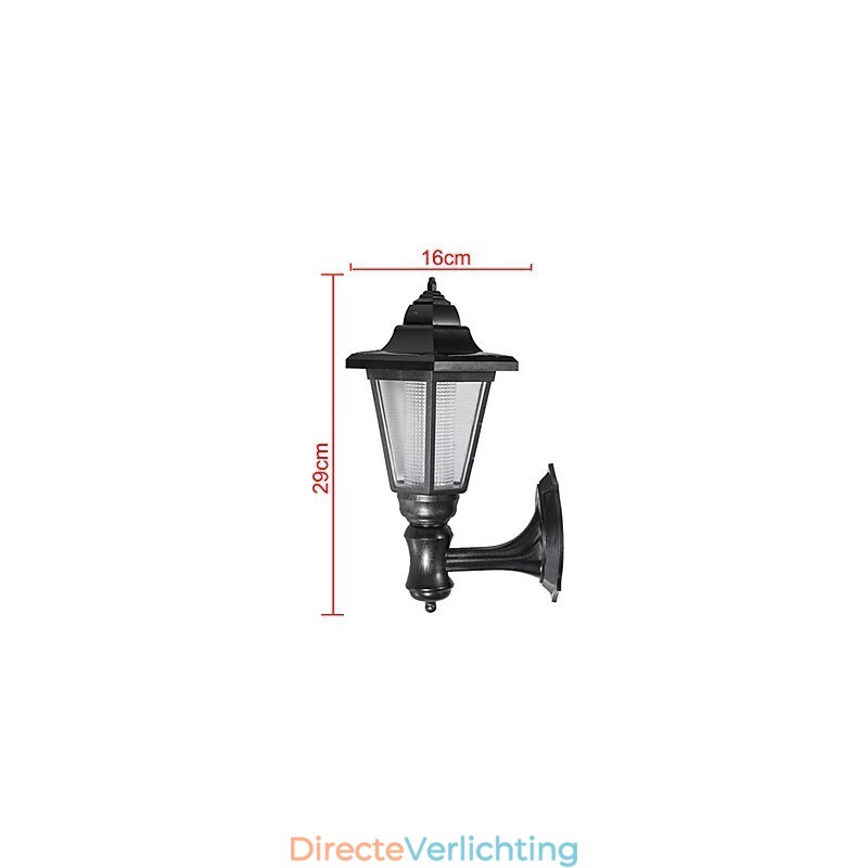 Zonne-energie buiten tuinpad tuinbeveiliging wandlamp landschapslamp