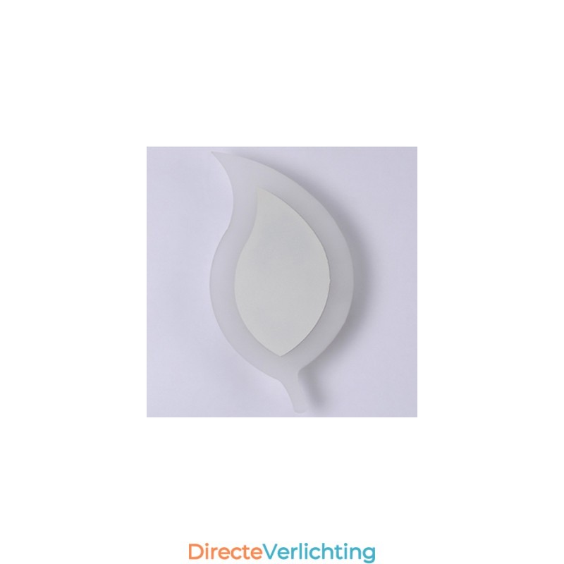 Creatieve eenvoudige mode moderne acryl gecontracteerde wandlamp legering kleine bladeren licht