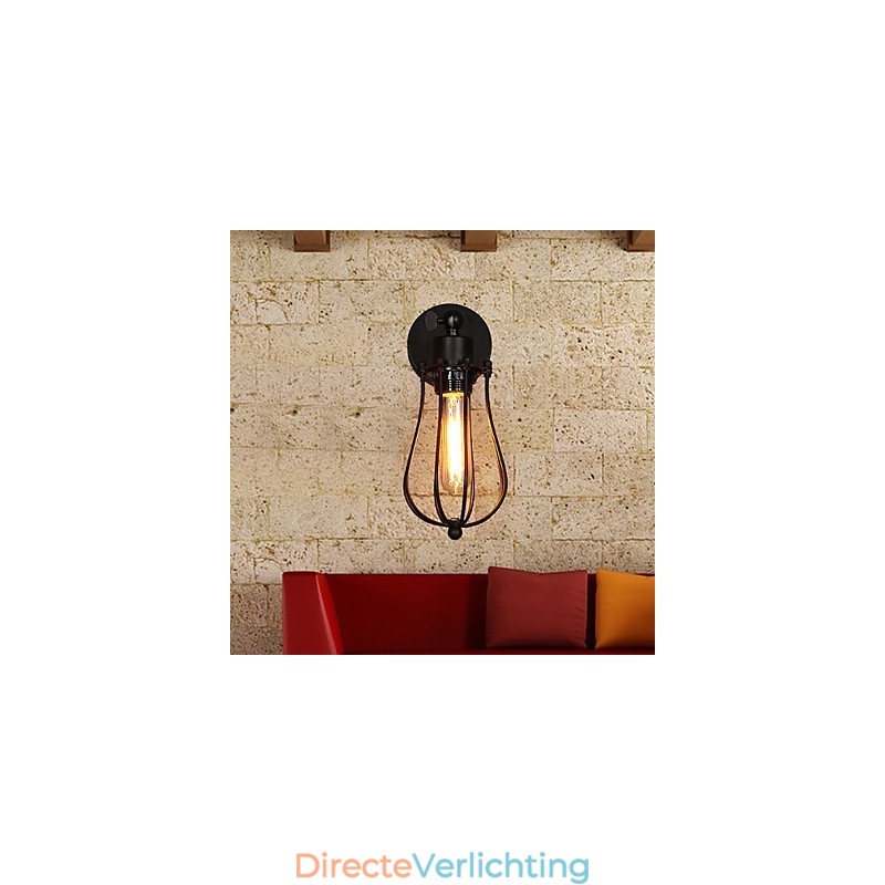 Creatieve persoonlijkheid decoratieve smeedijzeren retro grapefruit wandlamp