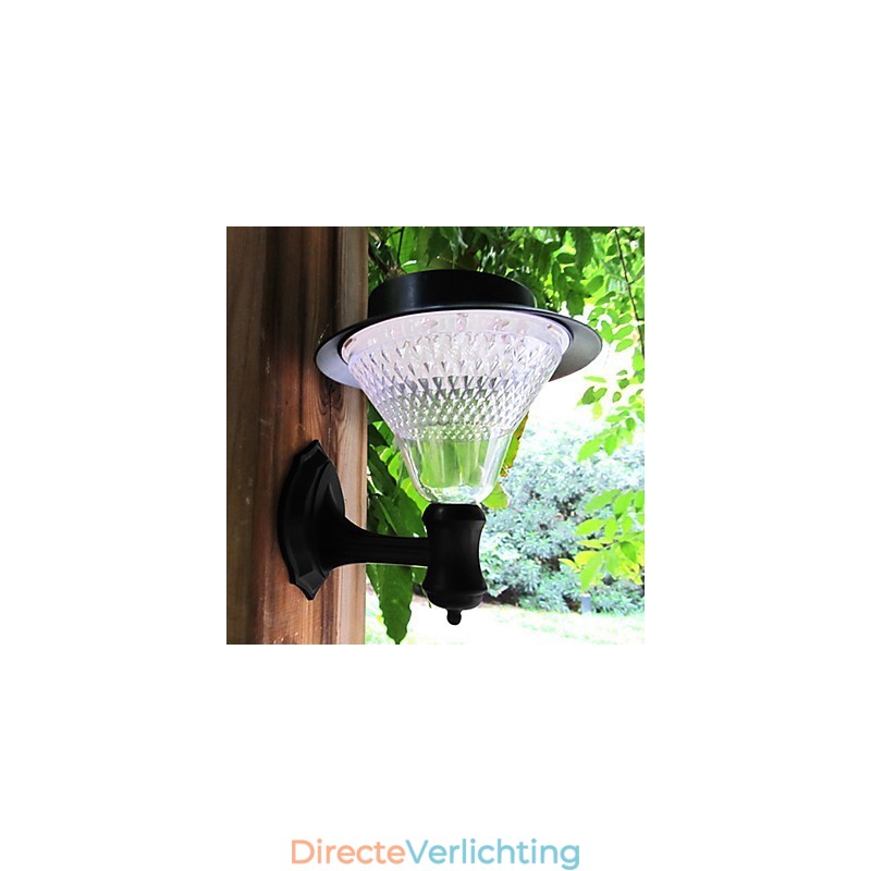 Buiten Zonne-energie Witte Villa Muurbevestiging Tuin Binnenplaats Deur Pad Licht Lamp