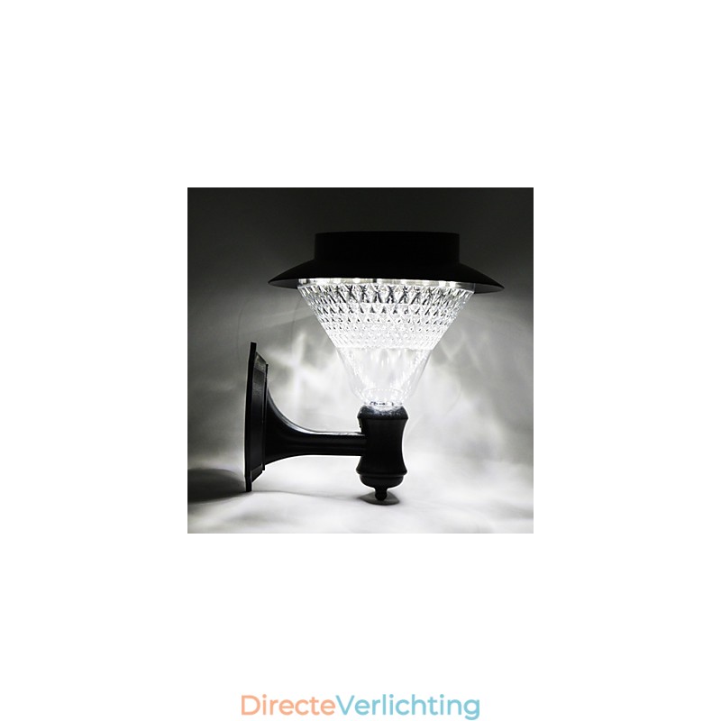 Buiten Zonne-energie Witte Villa Muurbevestiging Tuin Binnenplaats Deur Pad Licht Lamp