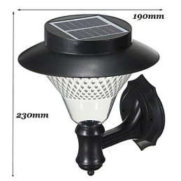 Buiten Zonne-energie Witte Villa Muurbevestiging Tuin Binnenplaats Deur Pad Licht Lamp