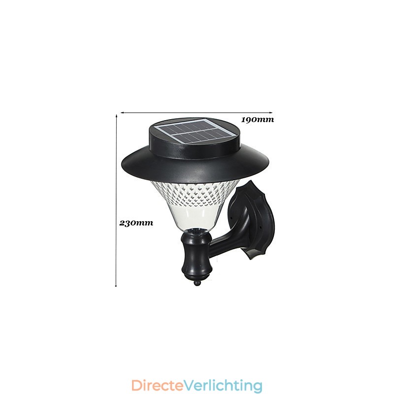 Buiten Zonne-energie Witte Villa Muurbevestiging Tuin Binnenplaats Deur Pad Licht Lamp