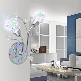 Creatieve bloemen, eigentijdse en gecontracteerde creatieve kristallen wandlampverlichting