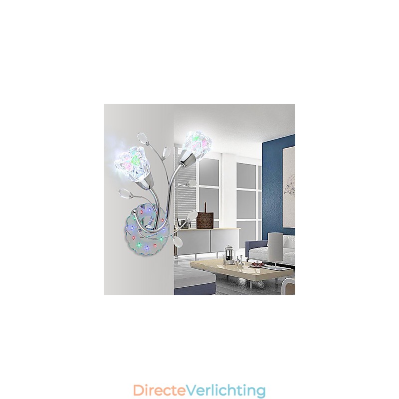 Creatieve bloemen, eigentijdse en gecontracteerde creatieve kristallen wandlampverlichting