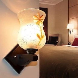 Massief houten creatieve wandlamp van de slaapkamer Het hoofdeinde van een bedverlichting