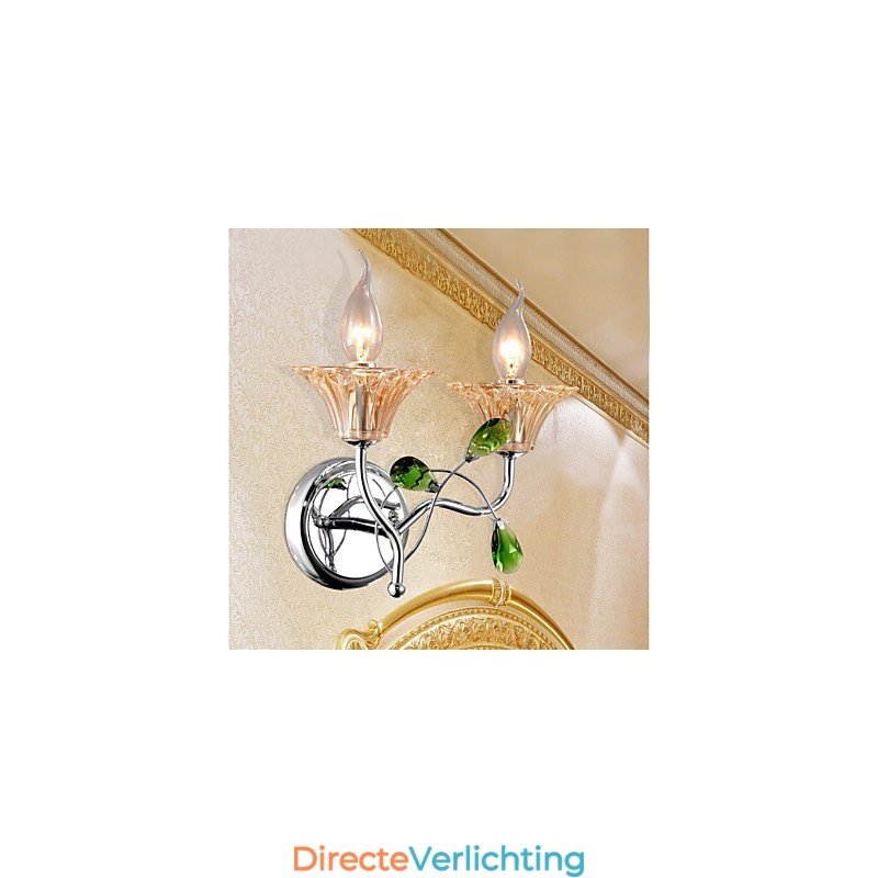 Europese Stijl Creatieve Hedendaagse En Gecontracteerde Kristallen Wandlamp Verlichting