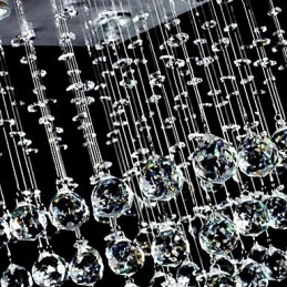Moderne eigentijdse kristal gegalvaniseerde inbouw