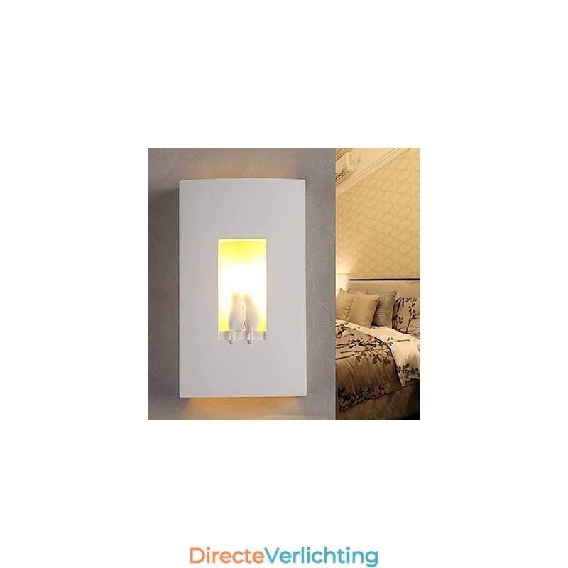 Mode Warme Kinderkamer Hanglamp Creatieve Kitty Gips Wandlamp Verlichting
