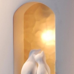 Mode Warme Kinderkamer Hanglamp Creatieve Kitty Gips Wandlamp Verlichting