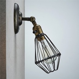 Vintage Stijl Industriële Openen en Sluiten Licht Wandlamp Kooilamp Loft Herstellende Oude Manieren Wandlamp