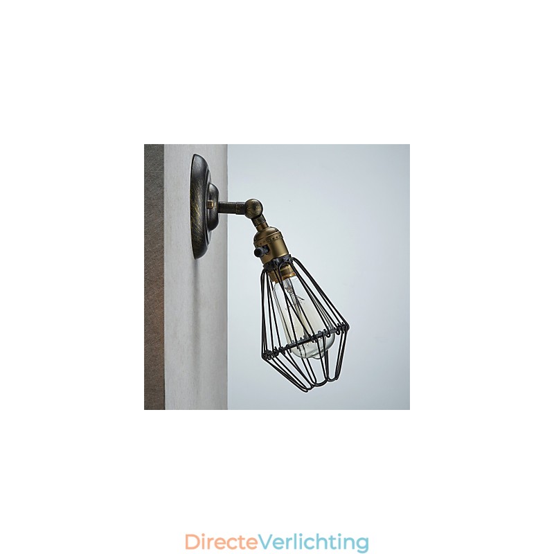 Vintage Stijl Industriële Openen en Sluiten Licht Wandlamp Kooilamp Loft Herstellende Oude Manieren Wandlamp