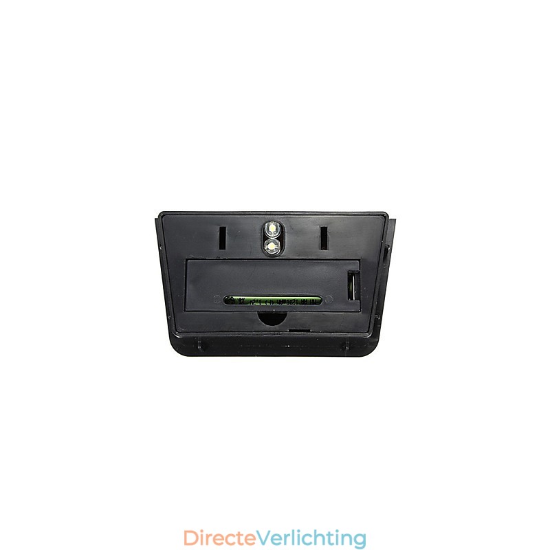 Warme gele zonne-energie wandlamp met 2 lantaarns voor op het dek