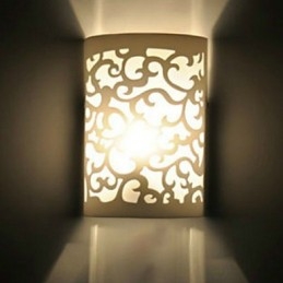 ALL BLUE Hoge kwaliteit decoratie van snijpatronen of ontwerpen op houtwerk wandlamp