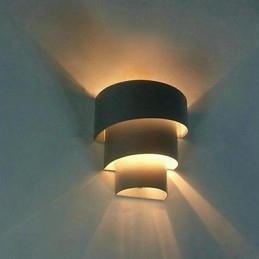 Hoge kwaliteit moderne mode design spiraal wandlamp creatieve wandlamp