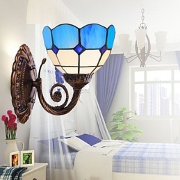 Europa Type Herstellende Oude Manieren Wandlamp Creatieve Mediterrane Glazen Verlichting
