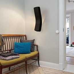 Gecontracteerde en hedendaagse creatieve gebogen smeedijzeren wandlamp Power Lights