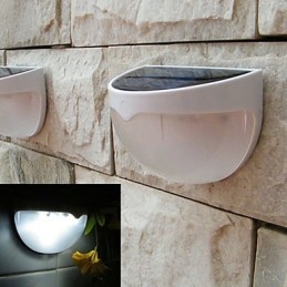 Zonne-energie lamp buiten tuinverlichting automatische sensor geactiveerde zonne-energie lamp (wit)