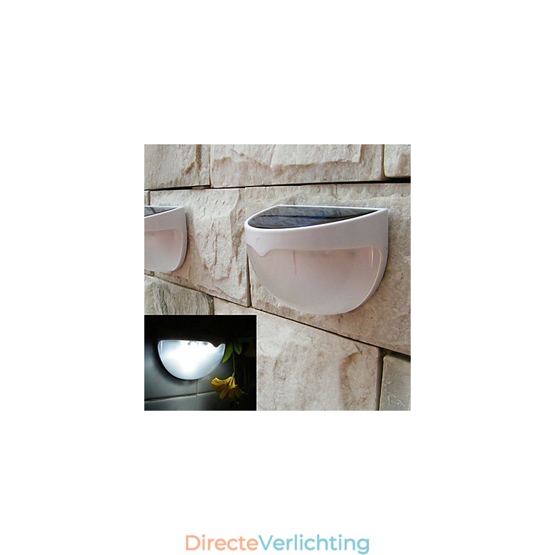Zonne-energie lamp buiten tuinverlichting automatische sensor geactiveerde zonne-energie lamp (wit)