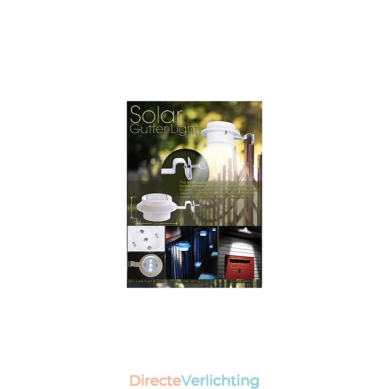 Zonne-daklamp Hek Heklamp Verlichting Gangverlichting Wandlamp Wastafel