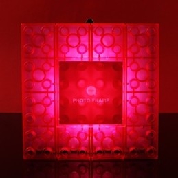 Creatieve blokken frame lichtgekleurde schattige kleine cadeaus wandlamp riem haak verlichting