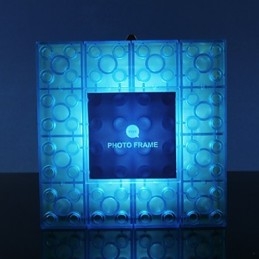 Creatieve blokken frame lichtgekleurde schattige kleine cadeaus wandlamp riem haak verlichting