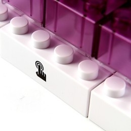 Creatieve blokken frame lichtgekleurde schattige kleine cadeaus wandlamp riem haak verlichting