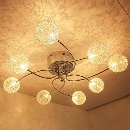 Moderne eigentijdse kristal gegalvaniseerde inbouw