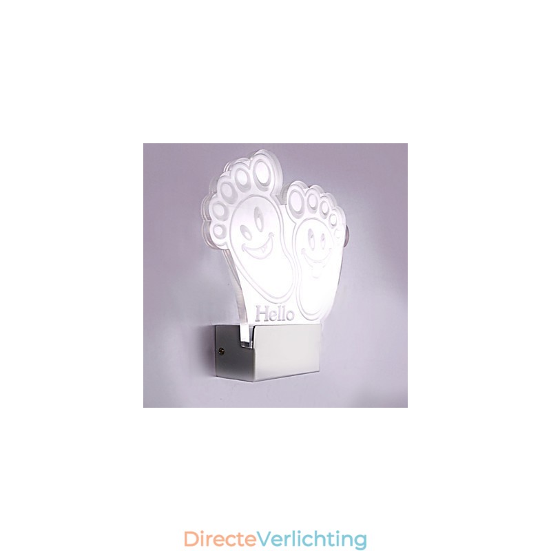 Acryl Wandlamp PVC Lamp Licht Chip Modern Hedendaags Metaal