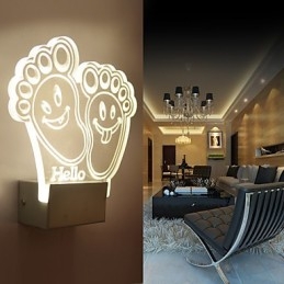 Acryl Wandlamp PVC Lamp Licht Chip Modern Hedendaags Metaal